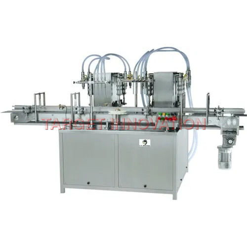 Liquid Filling Machines - Stainless Steel, Silver Color | Automatic Grade with Warranty Included