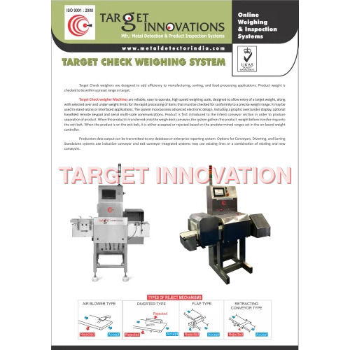 Silver Online Check Weigher