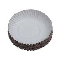 Disposable Paper Plate - Eco-Friendly Paper Lightweight Design Plain White Color | Versatile for Indoor & Outdoor Use Non-Toxic & Safe for Food Serving