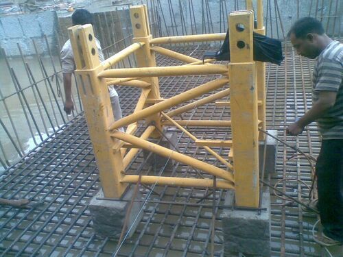 Fixed Tower Crane Foundation Mast