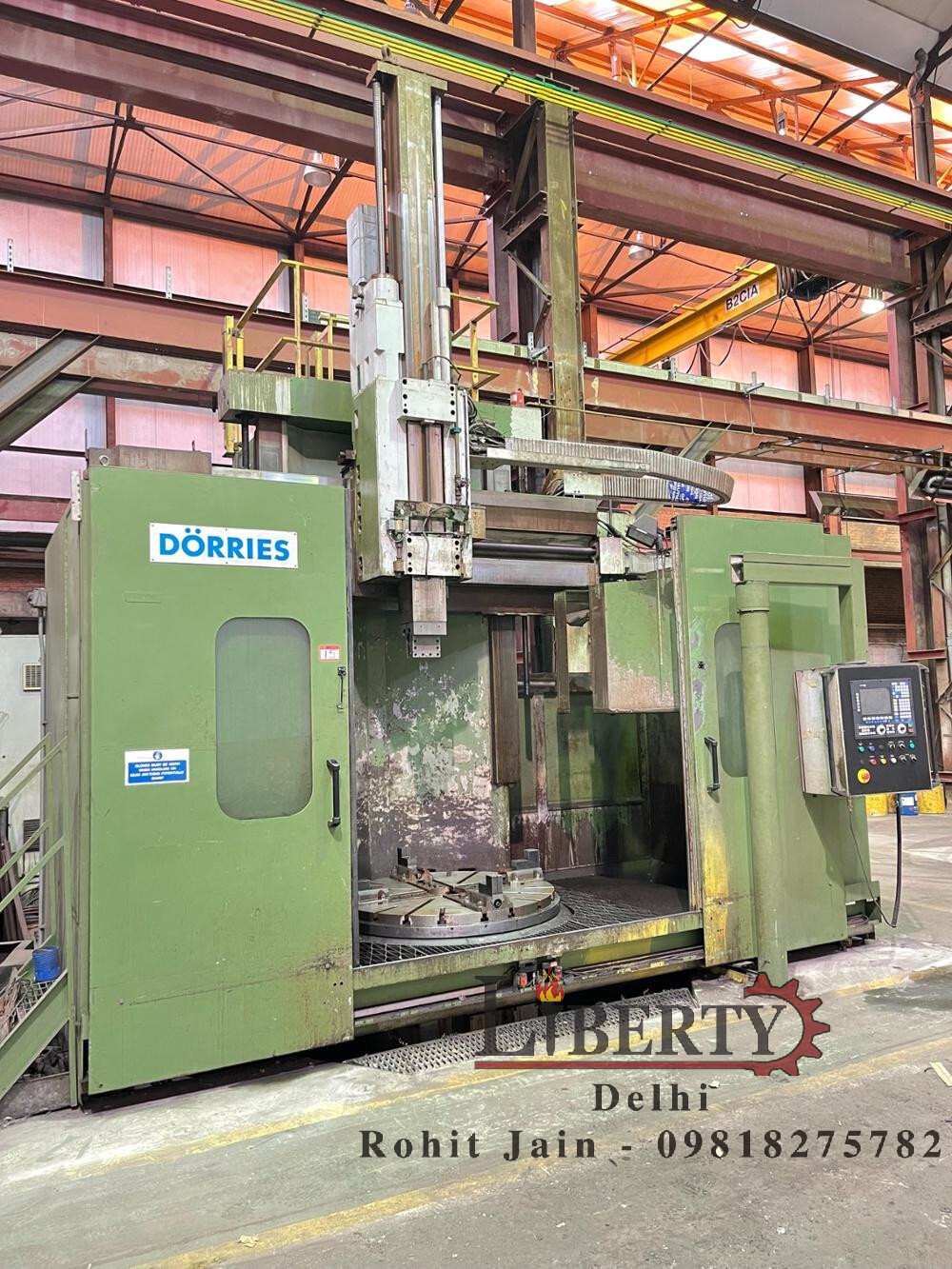 Dorries 2100 mm Swing Ram-type CNC VTL Machine