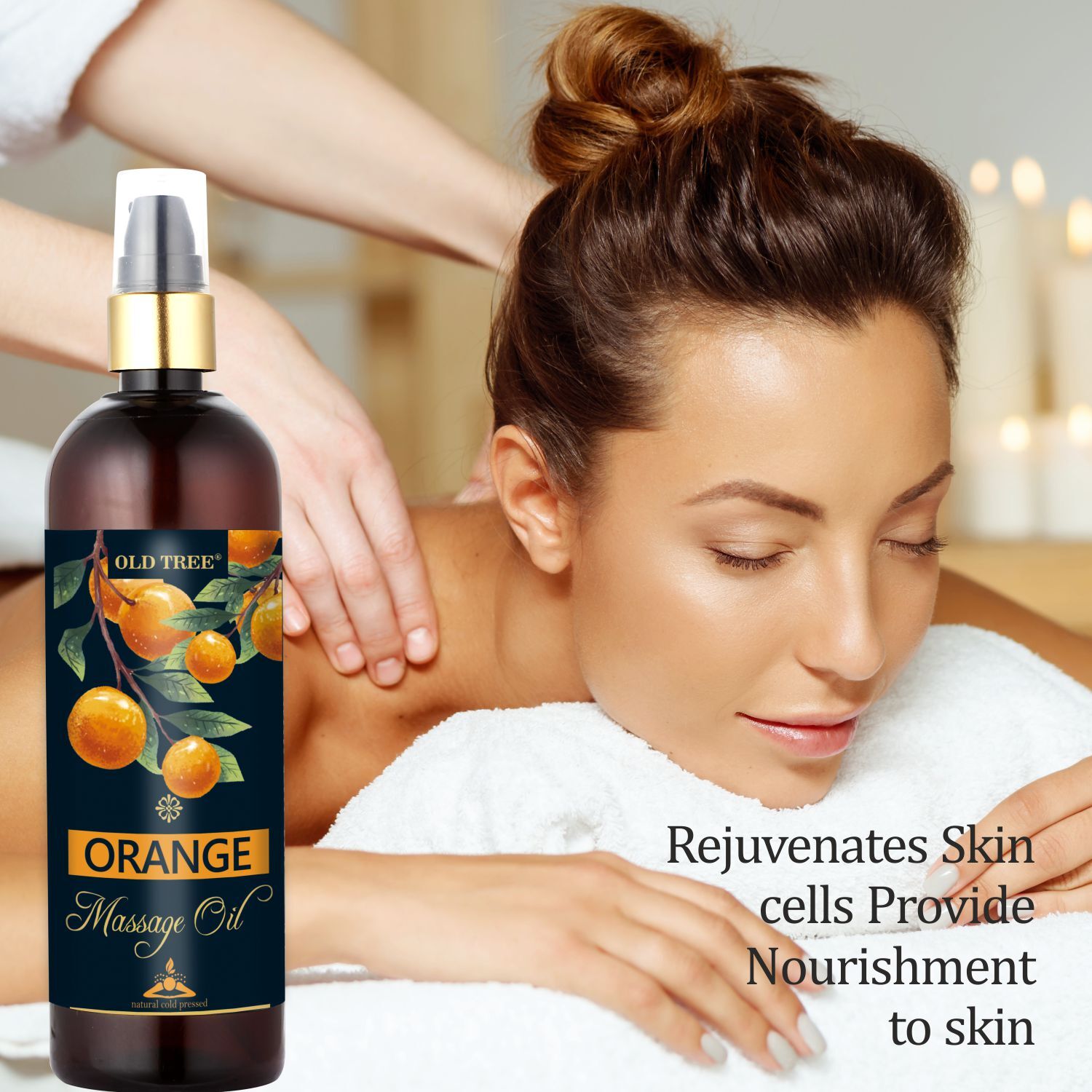 Orange Massage Oil 250ml - Old Tree