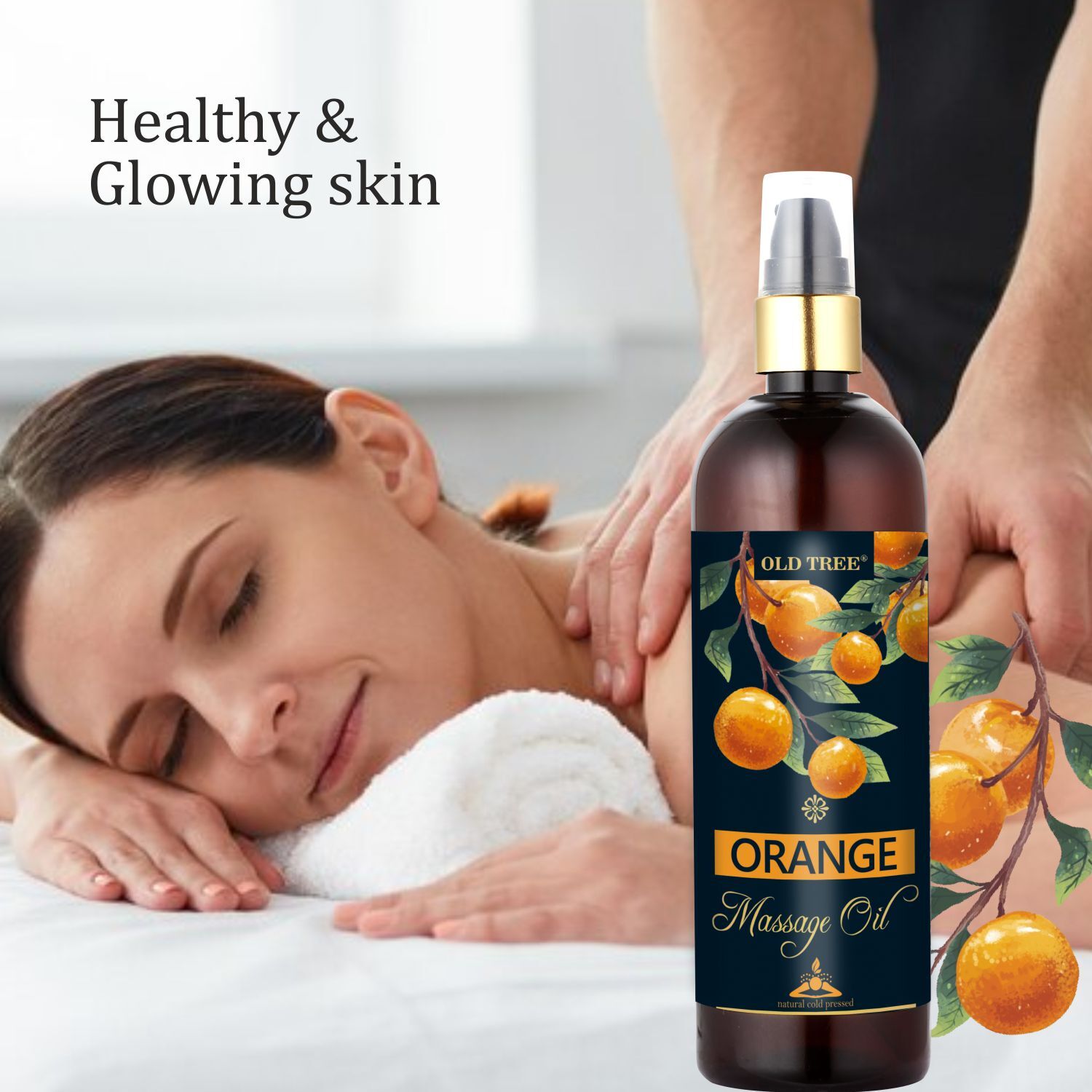 Orange Massage Oil 250ml - Old Tree
