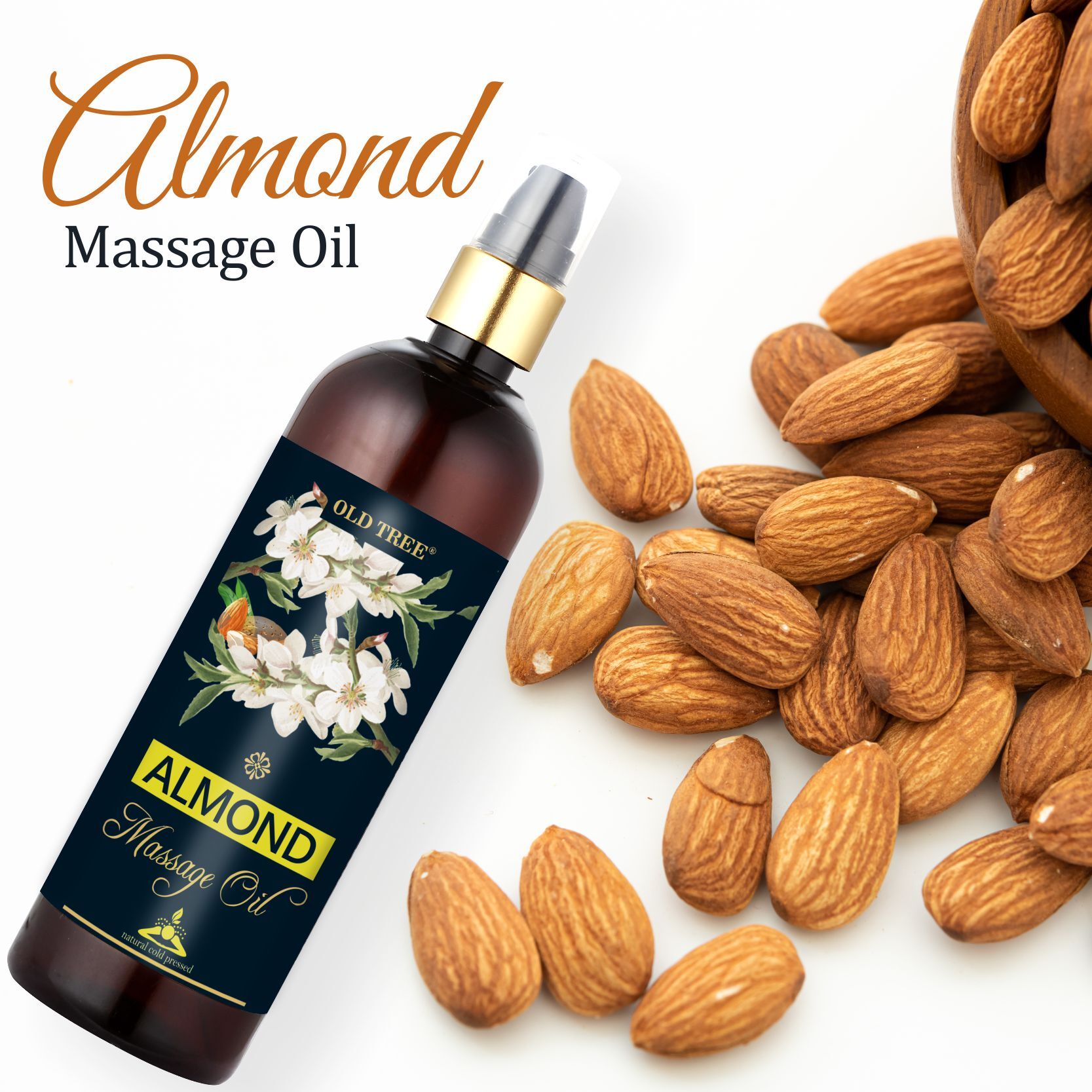 Almond Massage Oil 250ml. - Old Tree