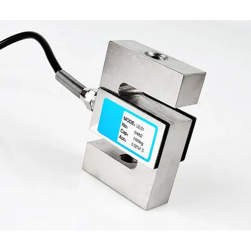 S Type Load Cell - Stainless Steel, 100 Kg/Day Capacity | Industrial Application, Silver Finish