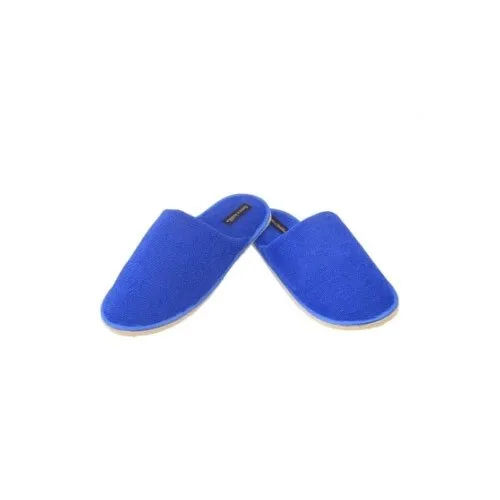 Blue Closed Toe Slippers