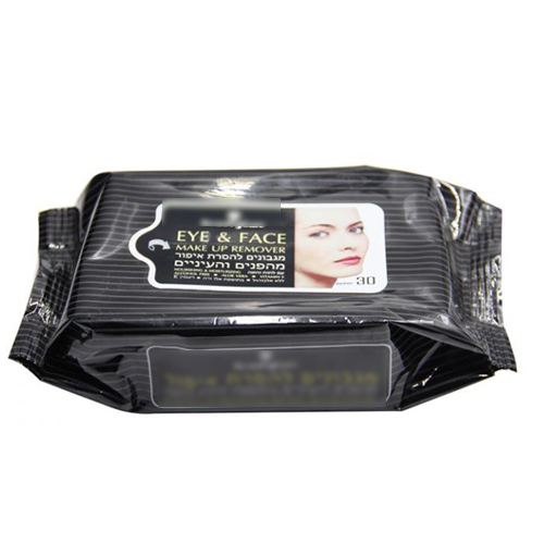 30pcs Eye and Face Make-up Remover Wipes Free Samples China Factory