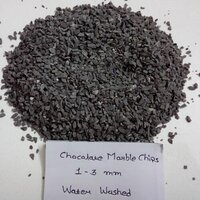 Chocolate brown crushed marble chips for Wall cladding and Terrazzo flooring project used in bulk quantity
