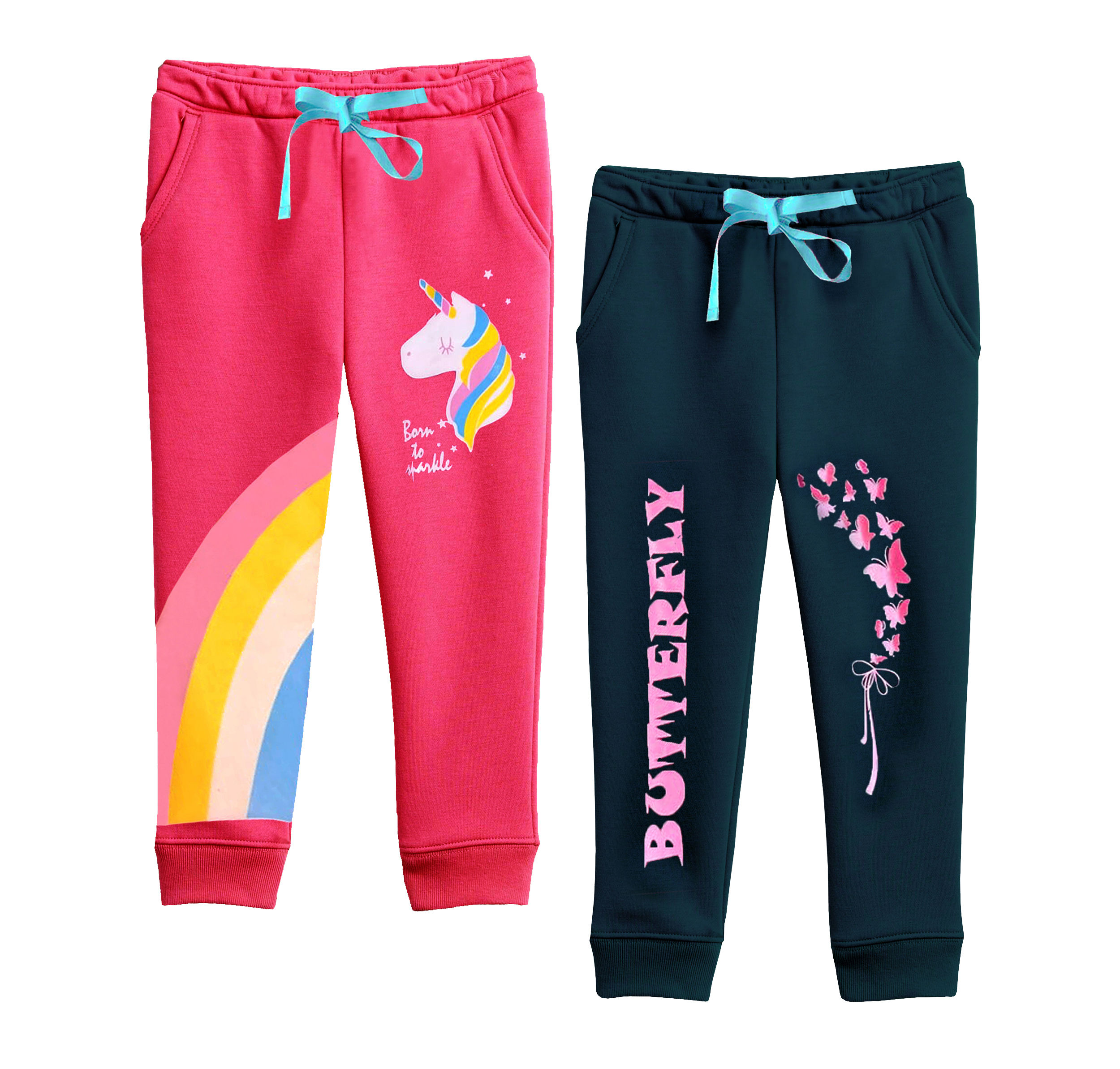 Kuchipoo Girls Cotton Track Pants