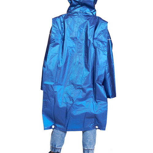 04B Kids Supreme Plain Pvc Raincoat (Pleat) - Color: Blue