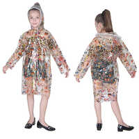 06G Kids Classic Print PVC Raincoat