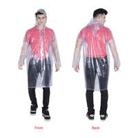 23A Clear PVC Short Raincoat