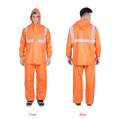 58A Marine Radium Orange PVC Rain suit