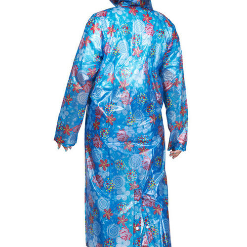 06F Classic Print PVC Raincoat