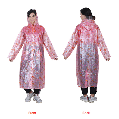 08F Galaxy Print PVC Raincoat