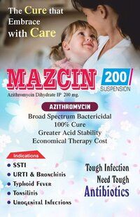 Azithromycin 200 mg  15ml Oral Suspension