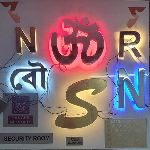 Stainless Steel LED Sign Board Letter