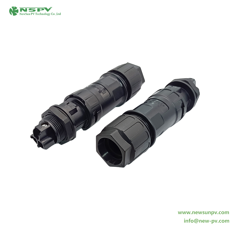 3P Solar AC Connectors With TUV Certificate 500V 50A Solar Inverter AC Wire Connectors AC Coupler