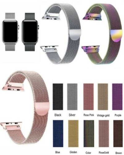 Golden Stainless Steel Smart Watch Band