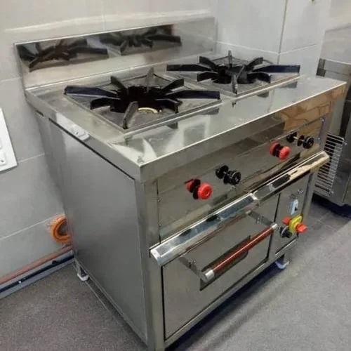 Four Gas Burner with Storage Counter