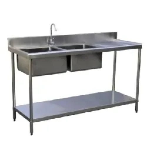 Double Bowl Kitchen Sink Unit Application: Industrial
