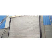 Aluminium Automatic Rolling Shutter - Aluminum, Vertical Opening, Powder Coated Finish | Insulation Feature, Key Switch Control, Customizable Designs