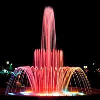 Outdoor Musical Dancing Fountain Night