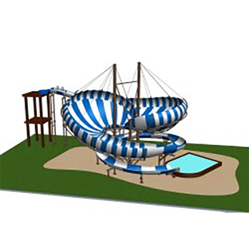 Merry Go Round Water Slide - Area Required: 25-35 Sqm
