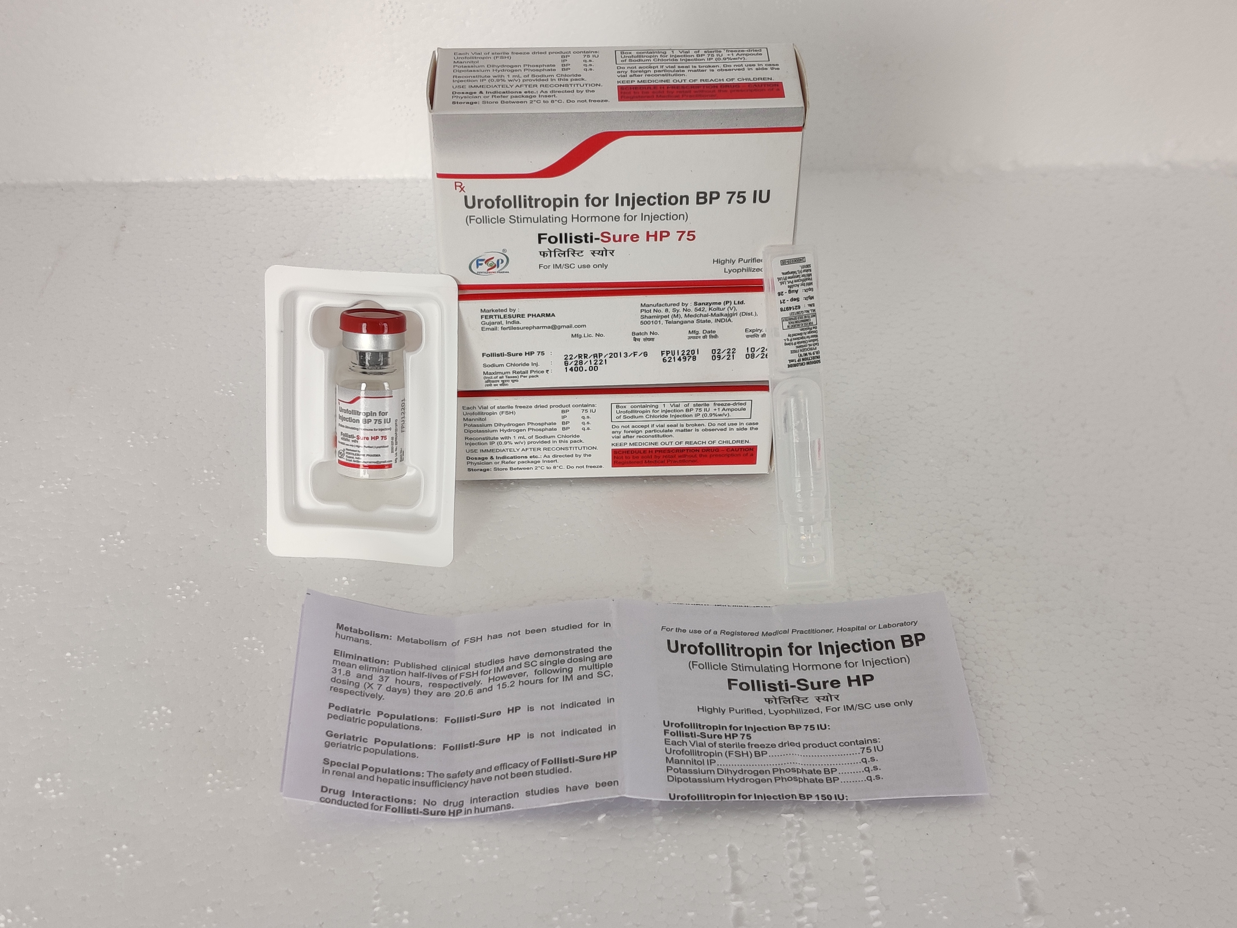 Follisti-sure Hp 75 Iu Injection (FSH injection 75 IU)