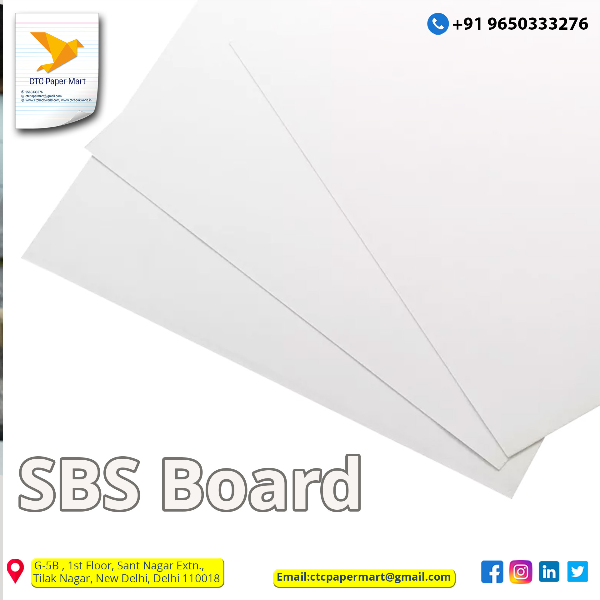 SBS Paper Board