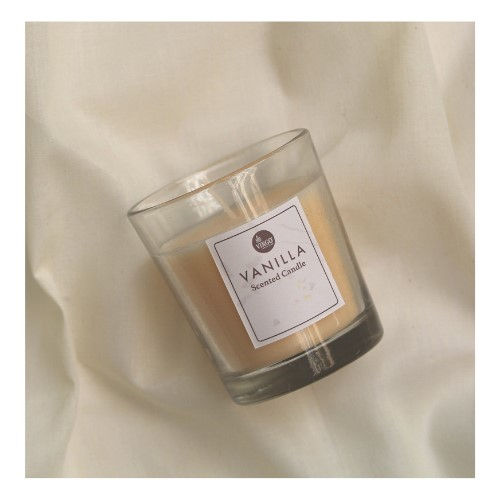 Votive Taper Scented Wax Glass Jar Candle Ivory Color Use: Arts And Crafts