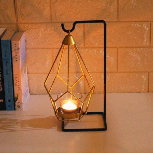 Penta I Pentagon Shape 1 Tea Light Votive Pillar Candle Holder