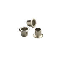 5 Mm Paper Bag Eyelets - Iron & Brass, Round Shape, Polished Surface Finish | Silver Color, Durable Metal Design, Plain Pattern