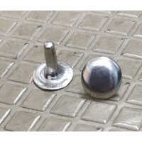 9mm Jeans Button - Mild Steel, 9mm Size, Silver Color | Round Shape, Durable Metal Fastening, Suitable for Decorative and Functional Styles