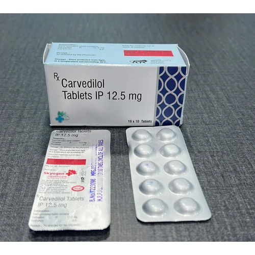 Carvedilol टैबलेट Ip 12.5Mg एक ठंडी और सूखी जगह पर रखें