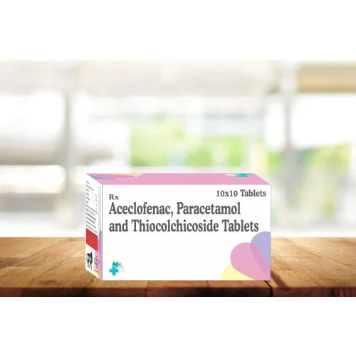 Tablets Aceclofenac 50Mg Paracetamol 325Mg And Thiocolchicoside 4Mg