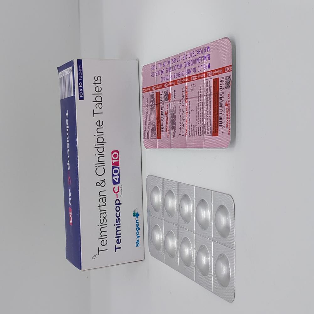 Telmisartan 40mg And Cilnidipine 10mg - Physical Form: Tablets