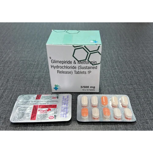 Glimepiride Metformin Hydrochloride Tablet SR 3-500 Mg