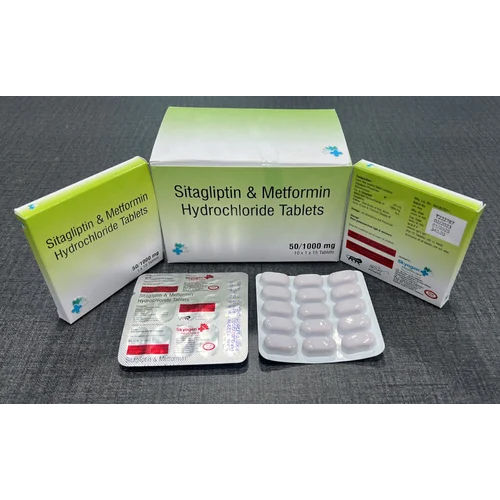 Sitagliptin 50Mg And Metformin Hydrochloride 1000Mg Tablets