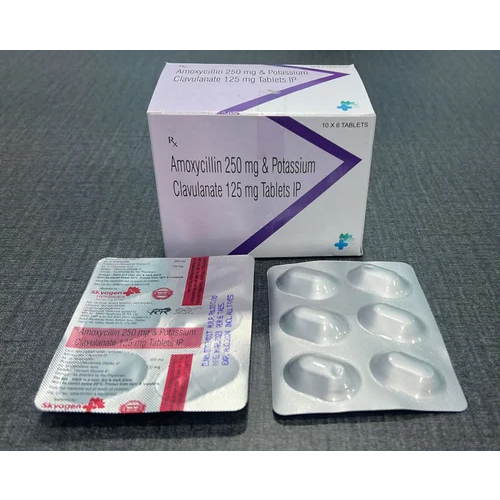 Amoxicillin 250Mg And Potassium Clavulanate 125Mg Tablet