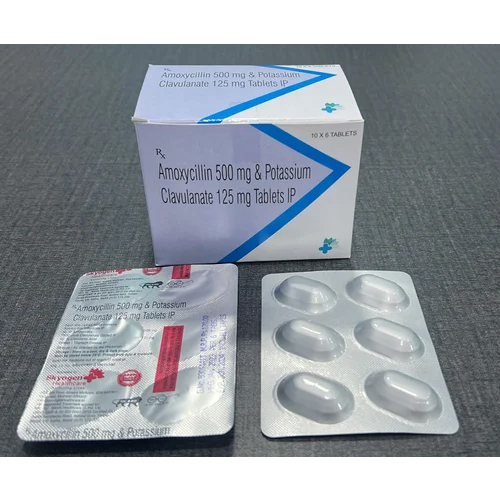 Amoxycillin 500Mg And Potassium Clavulanate 125mg Tablets