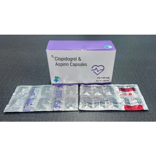 Clopidogrel 75MG And Aspirin 150MG Capsules