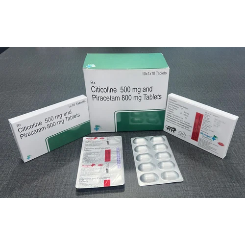 Citicoline 500 mg and Piracetam 800 mg Tablets