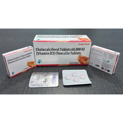 Cholecalciferol Chewable Tablet 60 000 I U Recommended For: To Support Overall Health And Well-Being By Providing The Body With The Necessary Nutrients