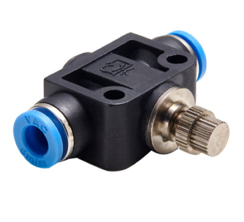 Pneumatic Fitting Tube To Tube Flow Control Valve