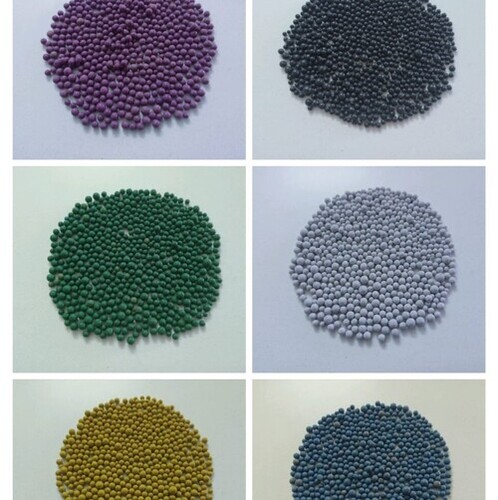 Multicolored Coated Bentonite Granules specially for Agricultural Fertilizer Mixing Usage