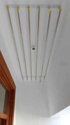 Ceiling mounted pulley type cloth drying hangers in Ulunthai Chennai