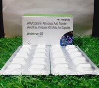 Methylcobalamin 1500mcg + Alpha Lipoic Acid 200mg + Thiamine Mononitrate Pyridoxine Hci & Folic Acid Capsules