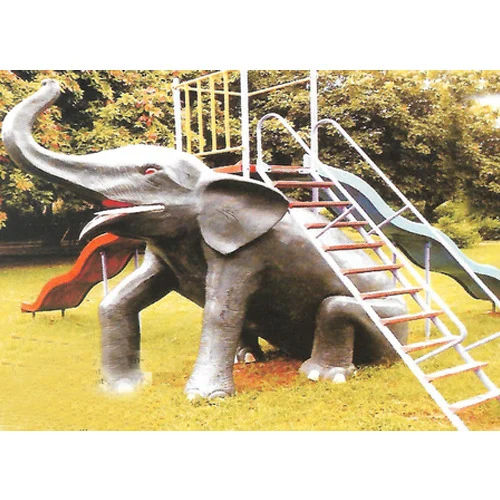 Outdoor Playground Elephant Multi Action Play System