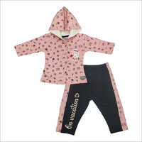 Quilted FO Hood - Cozy Polyester Fabric , Girls' Stylish Design for Children
